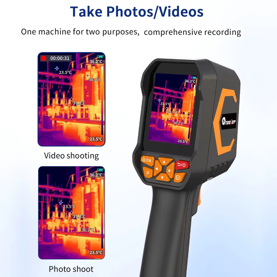 TOOLTOP ET693B Handheld Wärmebildkamera mit 2,8-Zoll-Display für IR-Bild- und Videoaufnahme zur Prüfung von Automobil-Schaltungen - Bild 3