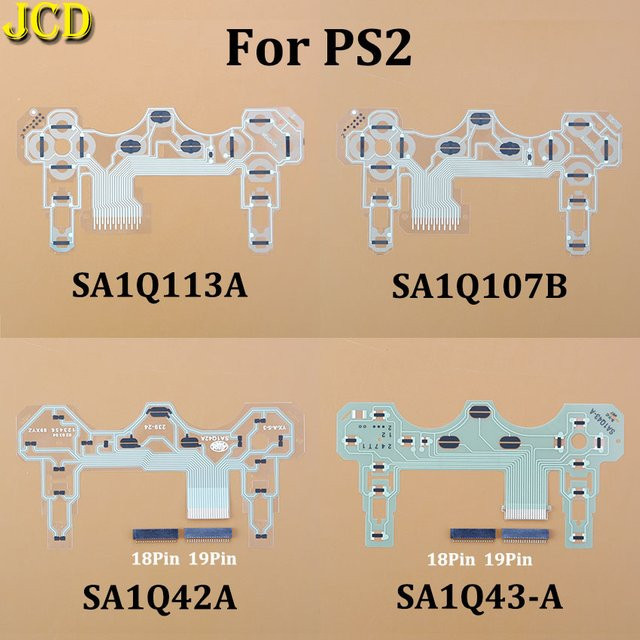 Jcd Flexkabel Leitfähiger Film für PS2 Controller Modell SA1Q42A SA1Q43-A SA1Q107B SA1Q113A - Bild 1