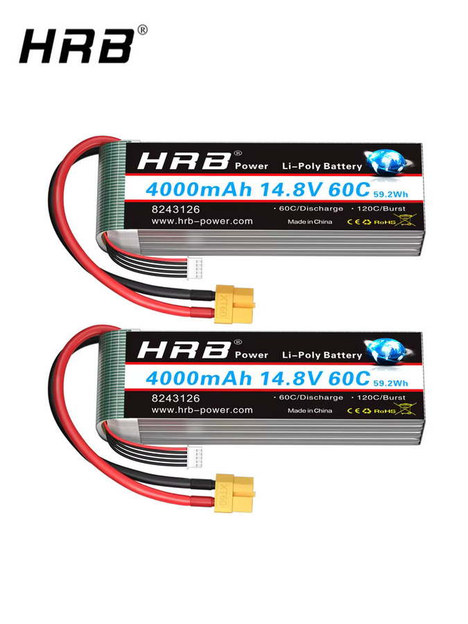 HRB 4S LiPo Akku 14,8 V 4000 mAh mit XT60 Stecker für RC FPV Drohnen, Flugzeuge und Racing-Modelle - Bild 7