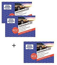 Avery Zweckform Fahrtenbuch 222-3P Set, 3 Stück, DIN A6 quer, mit Ausfüllhilfe, FSC-zertifiziertes Papier - Bild 2