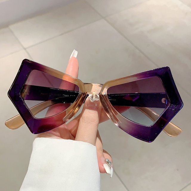 KAMMPT Sonnenbrille Cat Eye, Vollrand, Kunststoff, Multicolor, Damen - Bild 1
