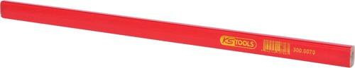 KS Tools 300.0070 Zimmermannbleistift mit HB Graphitmine in Rot - Bild 1