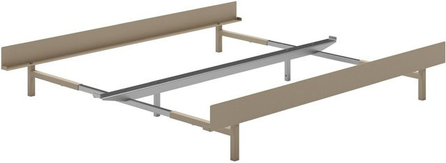 Moebe Bett aus Metall in Beige mit minimalistischem Design - Bild 1