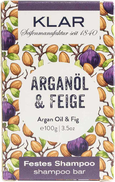 Klar Festes Shampoo Argan & Feige, Arganöl, Trockenes Haar - Bild 1