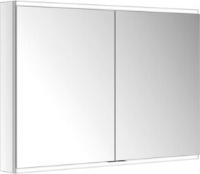 Keuco Spiegelschrank Royal Modular 2.0 mit 2 Drehtüren, LED-Beleuchtung und Sensor-Schalter, B/H/T: 105 x 70 x 12 cm, Weiß/Silber - Bild 1
