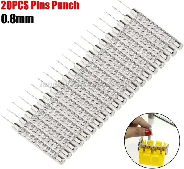 Pin Punch Uhrmacher Werkzeug, 20 Teile/satz, 0,8mm, Unisex - Bild 1