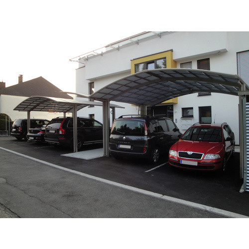 Ximax Doppelcarport Portoforte-80 M-Ausführung in Edelstahl-Look, Farbe: silberfarben, B/T: 542,3 x 495,4 cm - Bild 4