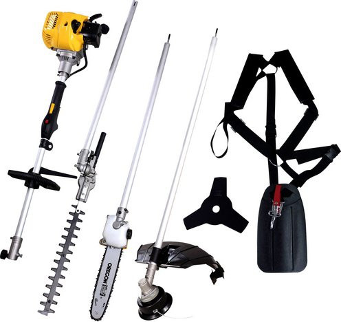 Texas Multi-Maschine BCU33M 4 in 1 Set Benzin-Motorsense in Gelb mit 43 cm Faden und 25 cm Messer - Bild 1