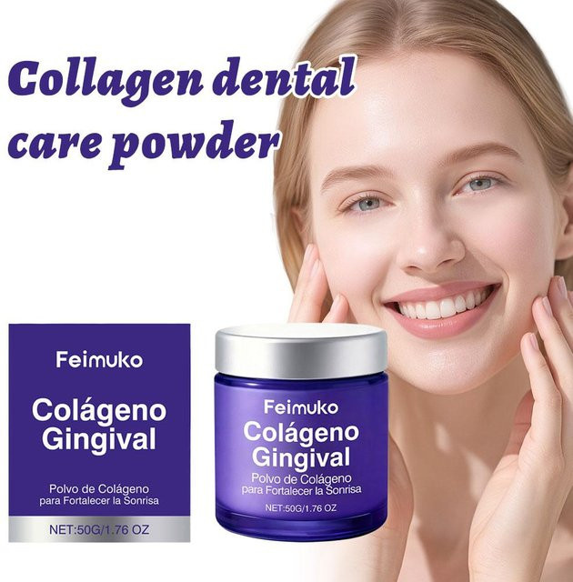 Feimuko Kollagen-Zahnfleischpulver, Unisex, 50g - Bild 1