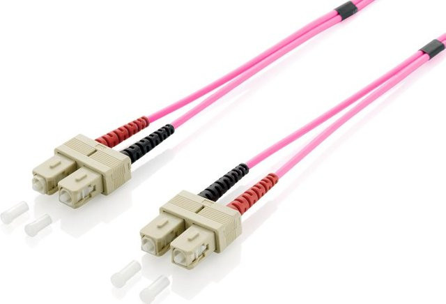 Equip Glasfaser Patchkabel SC/SC 50/125u, Farbe: Pink, Länge: 10 m - Bild 1