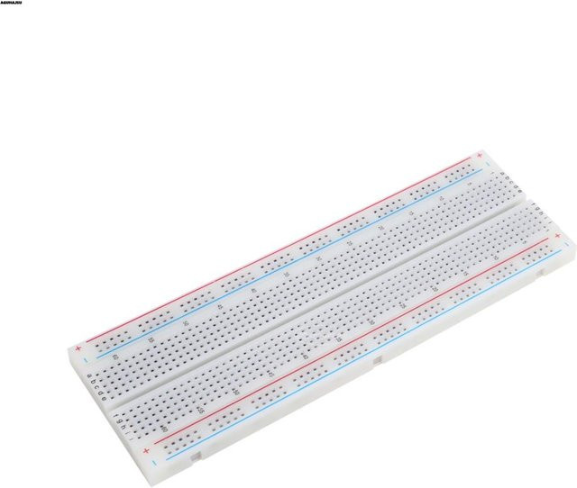 Si Tai&SH Breadboard MB-102 mit 830 Kontaktpunkten in Weiß für DIY Elektronik-Projekte - Bild 1