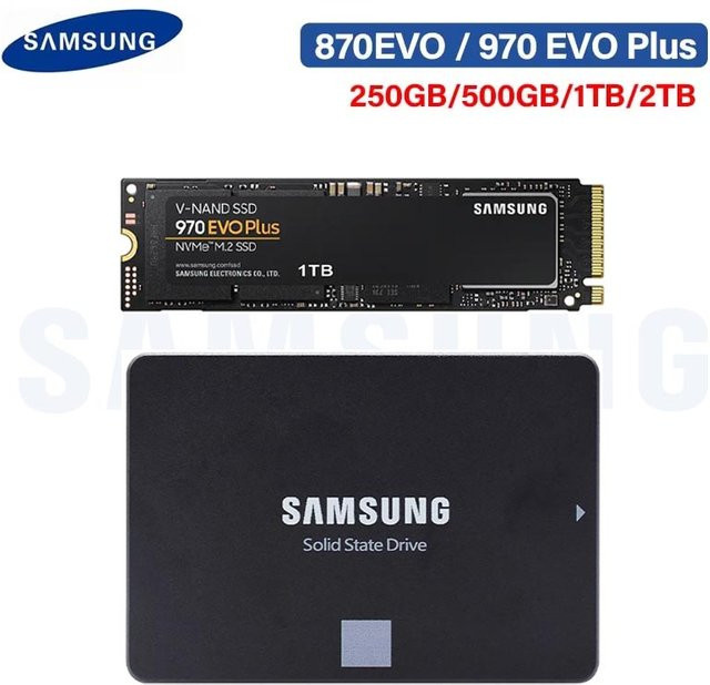 Samsung SSD 2,5 Zoll SATAIII 870 Evo Internes Solid-State-Laufwerk Schwarz - Bild 1