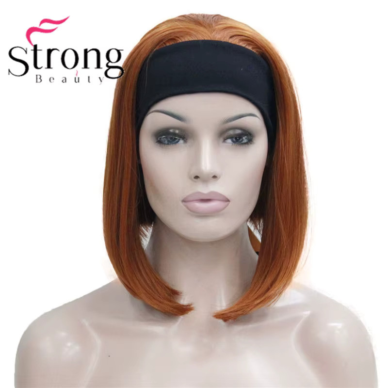 StrongBeauty Stirnband-Perücke, kupferrot, synthetisch, Damen - Bild 1