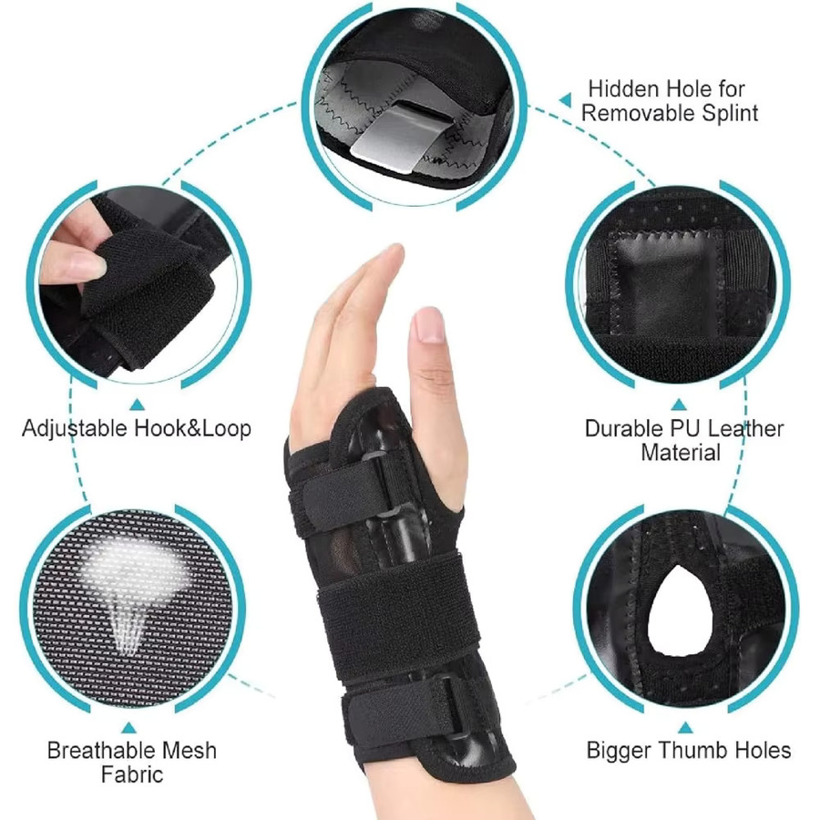 Tcare Handgelenkstütze mit Metallschiene, Unisex - Bild 3