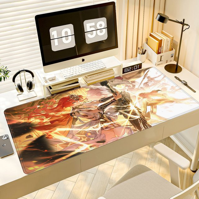 HYBXAXC Gamer Mauspad Wuthering Waves Pretty Augusta Anime Design, Mehrfarbig - Bild 1