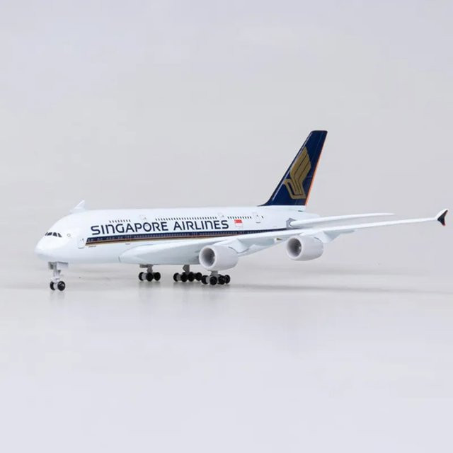 ZOCO Singapur Airlines A380 Metallflugzeug-Modell, 1:400, Metallreplik - Bild 1