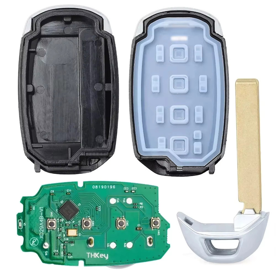 KEYECU Smart Keyless Go Remote Key für Hyundai Kona 2019-2021, 433 MHz ID47 Chip, 4 Tasten, Schwarz - Bild 4