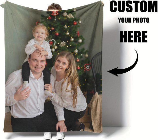 Personalisierte Fotodecke von SRH aus weichem Flanell in Multicolour - Bild 1