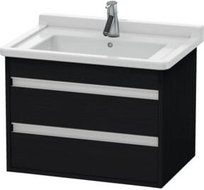 Duravit Waschtischunterschrank Ketho in Weiß, wandhängend mit 2 Schubladen, B: 65 cm, T: 45,5 cm, H: 48 cm - Bild 1