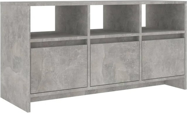 vidaXL TV-Schrank aus Holzwerkstoff in Betongrau, B/T/H: 102 x 37,5 x 52,5 cm - Bild 1
