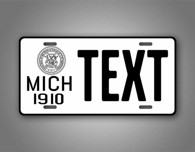CIFBUY Michigan Vintage-Replikat Wanddekoration aus Metall in Weiß - Bild 1