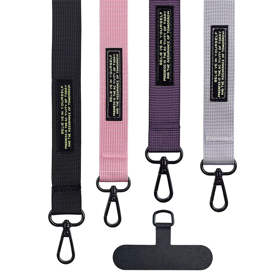 Robustes und verstellbares Handy-Lanyard als diagonale Umhängekette in Multicolour - Bild 4