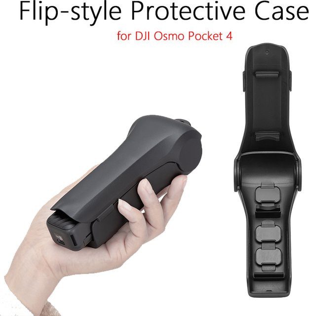 DJI Osmo Pocket 4 Flip-Style Schutzhülle in Schwarz, stoßfest und kratzfest - Bild 1