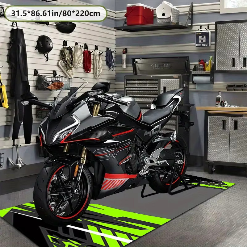 VIKAMA Motorrad-Garagenbodenmatte als Schutzmatte und Ausstellungsmatte in Multicolour, B/T: 120 x 16 cm - Bild 5