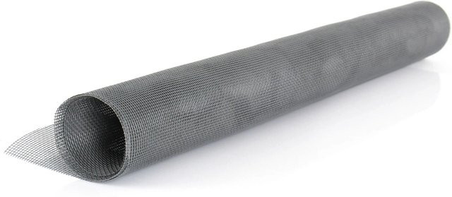 Avosdim Fliegennetz aus Fiberglas in Grau, Breite: 140 cm, Länge: 3000 cm - Bild 1