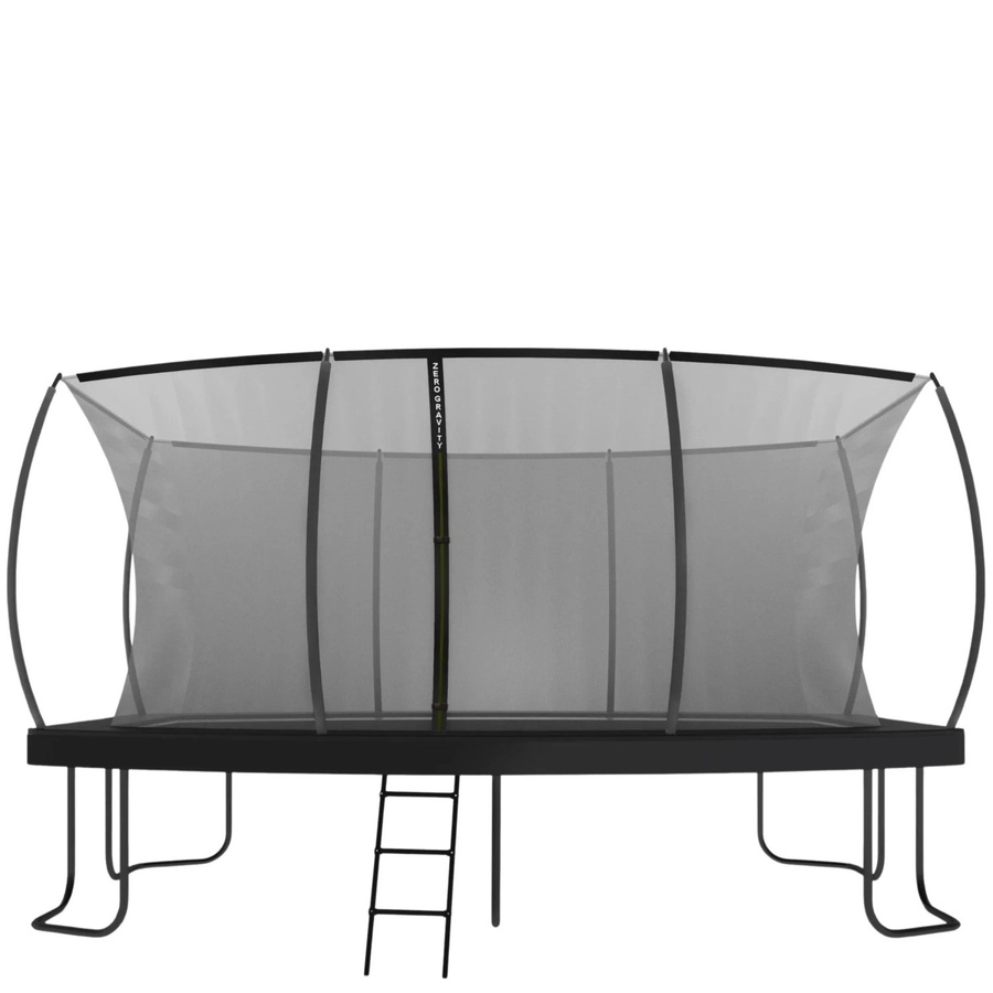 Zero Gravity Trampolin für Outdoor mit Klappnetz, Leiter und Bodenanker, B/T: 457 x 305 cm, Farbe: Schwarz/Silber/Grau - Bild 2