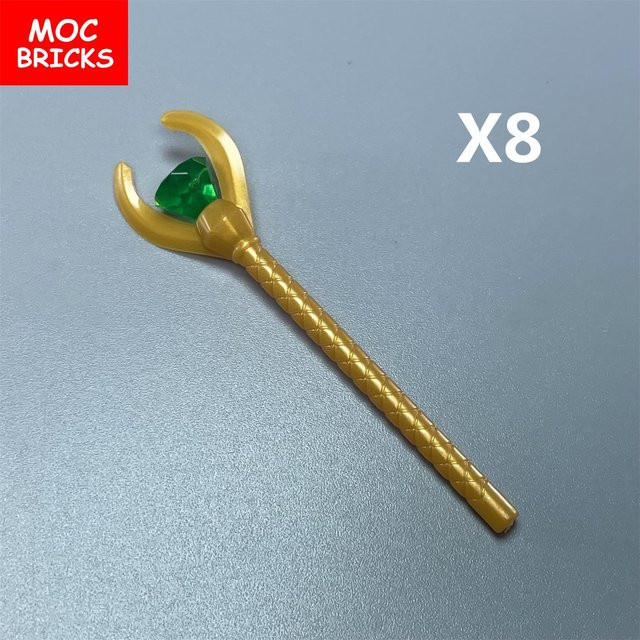 Yiran toy MOC Bausteine Stab mit Stein 1x1 Juwel Edelstein, Zubehör, ab 3 Jahren - Bild 1