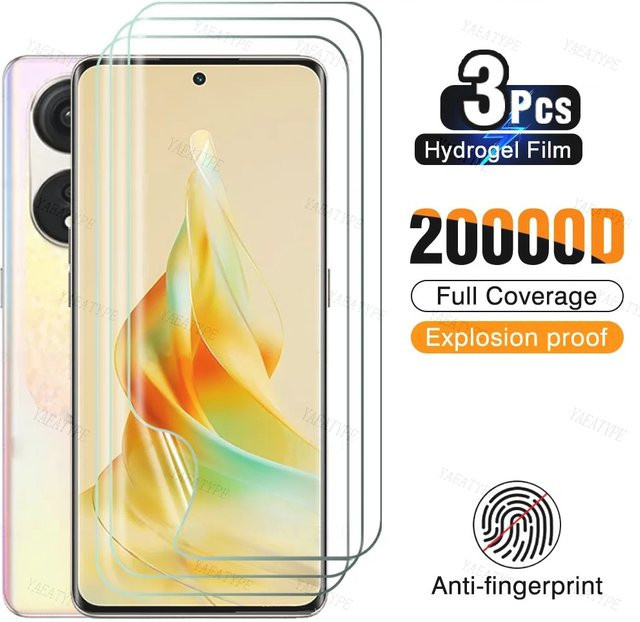 3er Pack Hydrogel Display Schutzfolien für Realme C53 C33 C35 C3 C30S C31 C11 2021 C12 C15 C17 C25S C21Y C25Y C30 C55 in Transparent - Bild 1