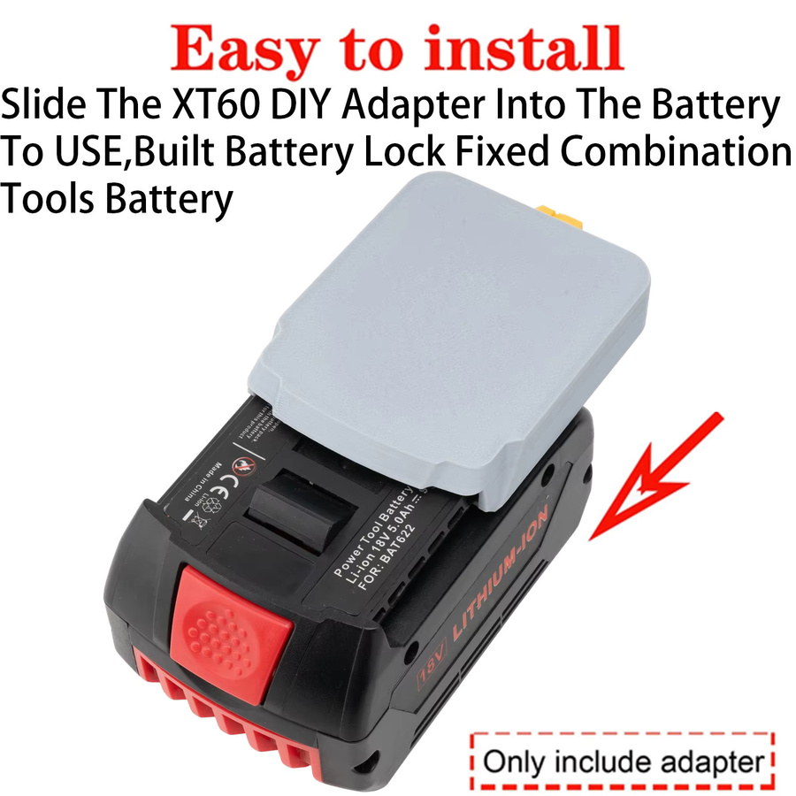 XT60-Buchsenanschluss-Adapter für Bosch 18V Li-Ionen-Akkus zur DIY-Gerätemodifikation - Bild 2