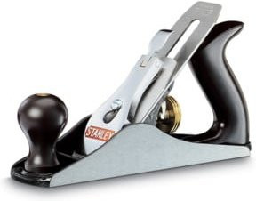 Stanley Putzhobel Bailey Nr. 4 aus Gusseisen in Schwarz und Silber - Bild 1