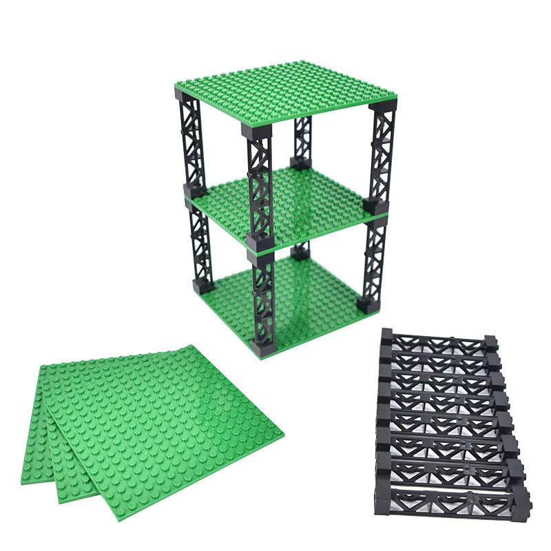 Supfy Bausteine Grundplatte, 3-teiliges Set, Weiß - Bild 2