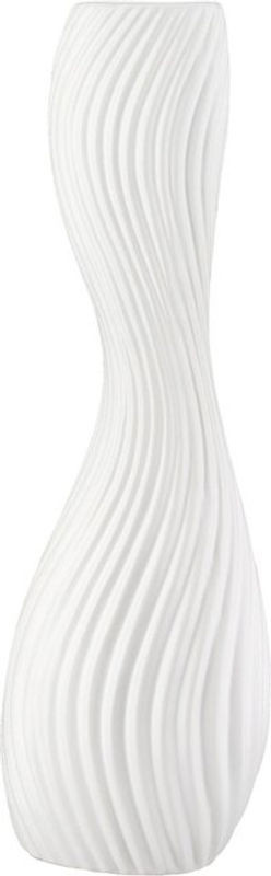 Gilde Keramik Vase organisch in Weiß, 2er Pack, B/T/H: 13,5 x 8 x 40,5 cm - Bild 1