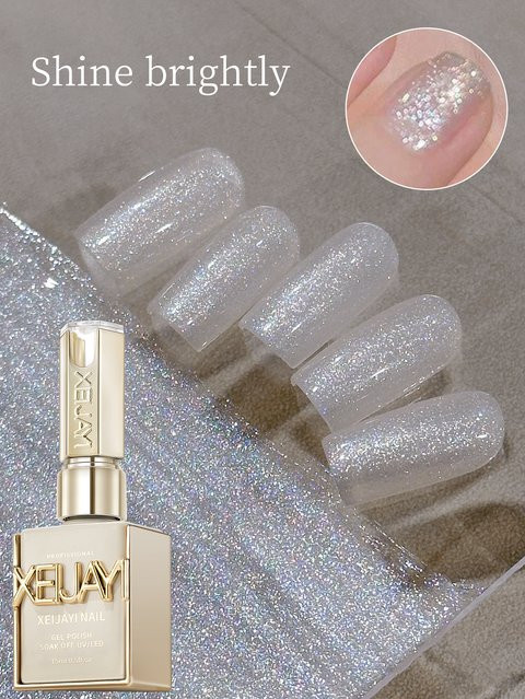 XEIJAYI Nagelgel, weiß, schimmernd, 15 ml - Bild 1