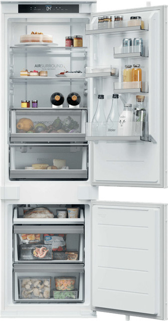 Haier HBQW5518D Einbau-Kühlschrank mit Bottom-Gefrierfach in Weiß und App-Control - Bild 1