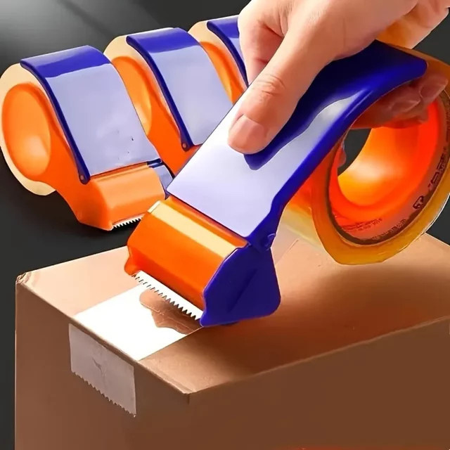 Klebeband Dispenser aus Metall und Kunststoff für einfaches Schneiden und Verpacken - Bild 1