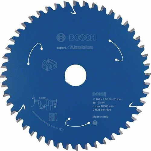 Bosch Expert Kreissägeblatt für Aluminium mit 48 Zähnen, Durchmesser: 140 mm, Breite: 20 mm - Bild 1