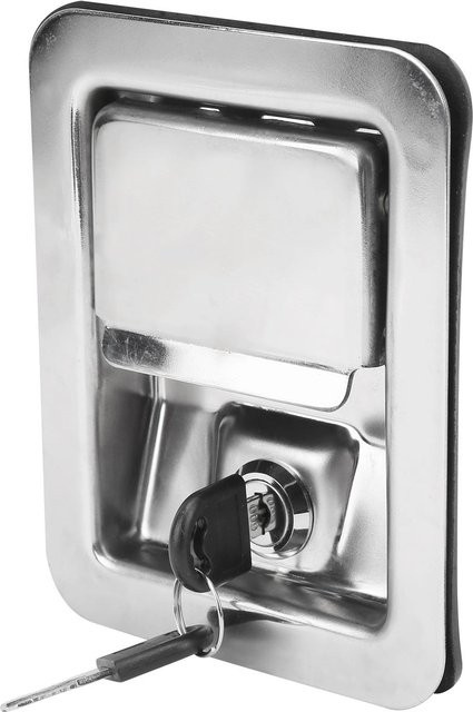 TOMTOP Paddelriegel Griffschloss-Schlüsselsatz aus Edelstahl in Silber für Baumaschinen - Bild 1