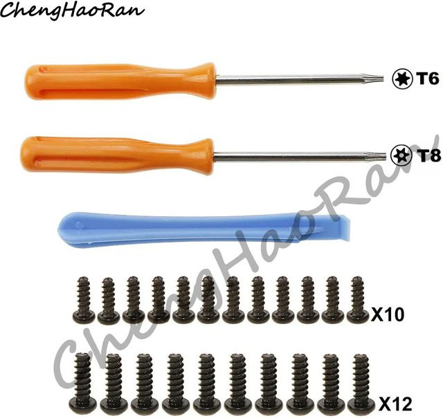 ChengHaoRan Werkzeugset für Xbox One X, S, Slim und Elite Controller mit Torx T8 T6 Schraubendrehern, Schrauben und Brechstange - Bild 1