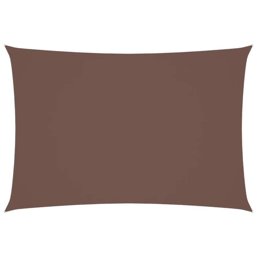 Furnicato Sonnensegel aus PU-beschichtetem Oxford-Gewebe, rechteckig, Braun, B x T: 500 x 300 cm - Bild 2