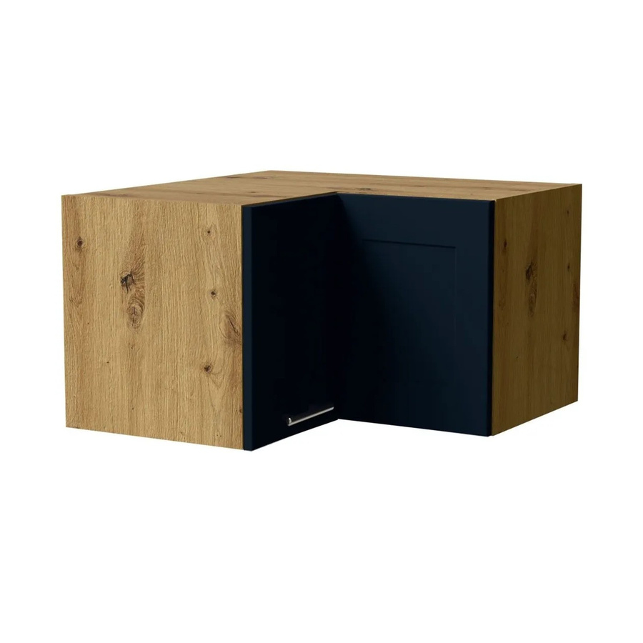 Feldmann-Wohnen Eckhängeschrank Oslo in Eiche Artisan und Indigo Matt mit Soft-Close-Türen, B/T/H: 60 x 60 x 36 cm - Bild 2