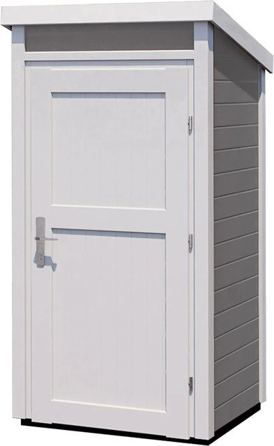 WEKA Gartenhaus mit Pultdach in Grau, B/T: 102 x 95 cm - Bild 1