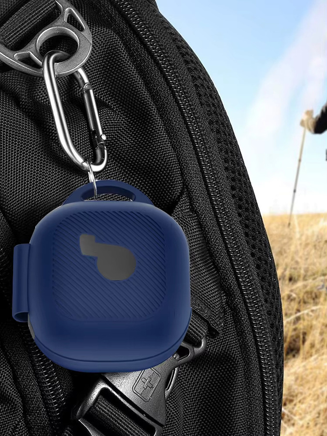 Silikon Schutzhülle für Anker Soundcore P40i Ohrhörer mit Karabiner in Beige oder Blau - Bild 7