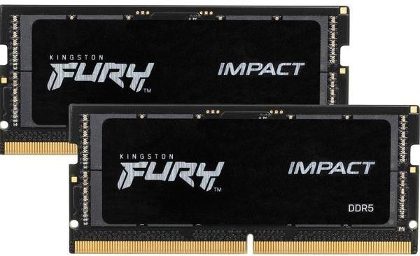 Kingston FURY Impact Laptop-Arbeitsspeicher Kit DDR5 32GB (2 x 16GB) 4800MHz SO-DIMM CL38 Schwarz Gold - Bild 2