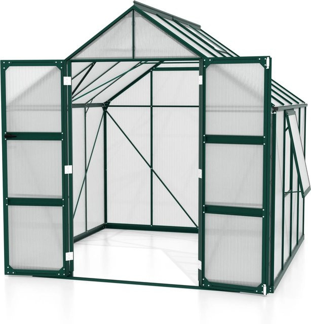 Vitavia Gewächshaus Olymp 6700 HKP in Smaragd mit Polycarbonat-Verglasung und Vorzugsset - Bild 1