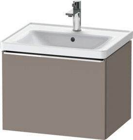 Duravit Waschtischunterschrank D-Neo, wandhängend, Grau matt, B/T/H: 58,4 x 45,2 x 44 cm - Bild 1