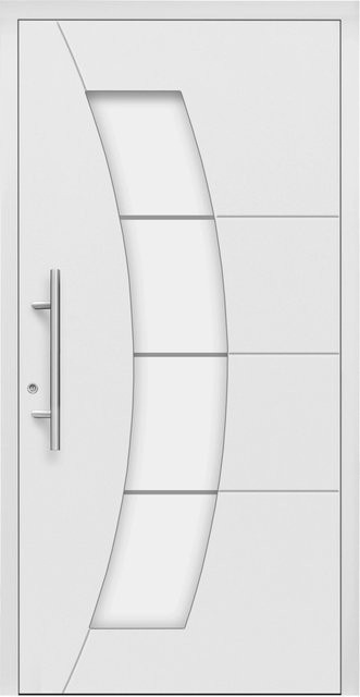 Splendoor Moderno Aluminium-Haustür mit Glaseinsatz, Weiß, B/H: 110 x 210 cm, Anschlag Links - Bild 1